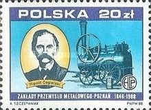 Industrialist Hipolit Cegielski, 1883 steam locomotive
