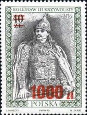 Bolesław III Wrymouth (1085-1138) - Surcharged
