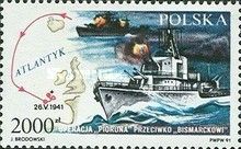 Sinking of the Bismarck - after location by ORP Piorun