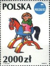 Boy on Rocking Horse with Reversed Rockers