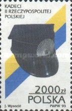 Cadet's cap with the colors of the uniforms
