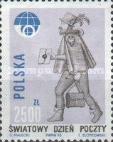 World Post Day 1993 - Medieval Postman