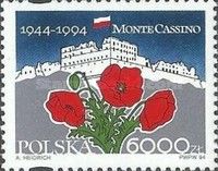 Ruins of the Monastery of Monte Cassino, Poppy Flowers