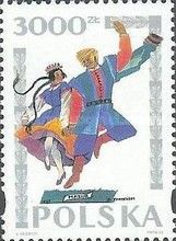 Polish folk dances by Zofia Stryjeńska (1891-1976) - Mazurka
