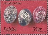 Eastern Eggs of Opole Silesia, Red Background