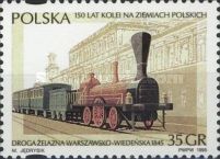 Cockerill locomotive, Warsaw-Vienna Railway Station, 1845