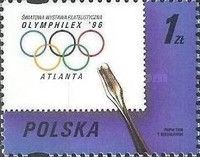 Tweezer, Stamp with Olympic Rings