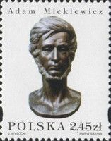 Bust of Mickiewicz, by Jean David d'Angers