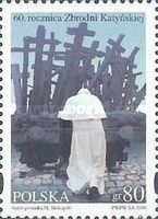 Pope John Paul II at Monument in Warsaw