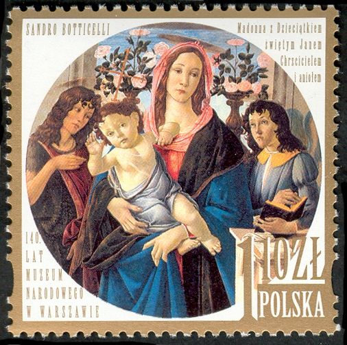 Madonna With Child, St.John the Baptist and Angel, by Sandro