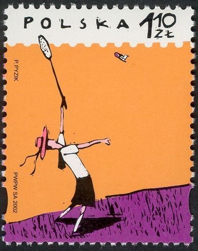 Child Playing Badminton