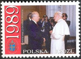 Meeting with Mikhail Gorbachev, 1989