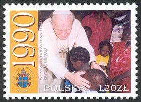 At Guinea-Bissau leper colony, 1990