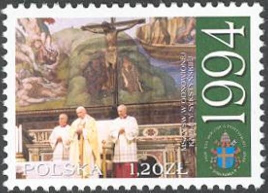 At sistine Chapel, 1994