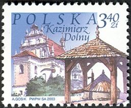 Church and well, Kazimierz Dolny