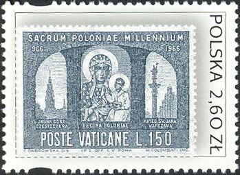 Vatican City #437 (Black Madonna of Czestochowa)