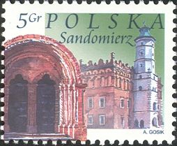 Town Hall, church archway, Sandomierz