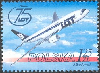 LOT (Polish National Airlines), 75th Anniv.
