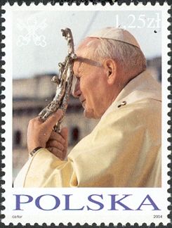 Holding crucifix