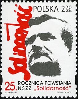 Lech Walesa and Solidarity Emblem