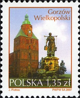 Cathedral and Fountain, Gorzow Wielkopolski