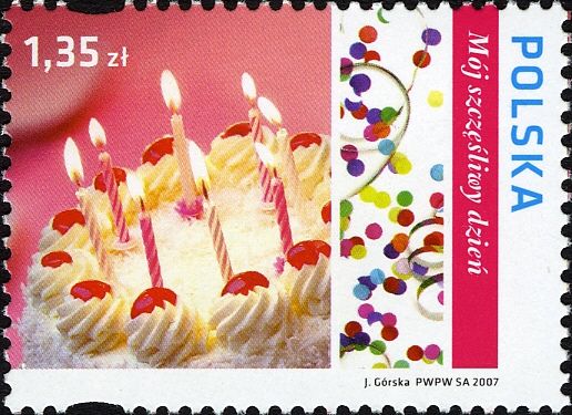 Birthday Cake, Confetti and Streamers