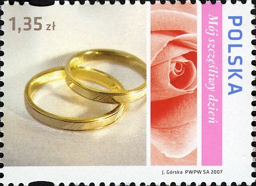 Wedding Rings and Rose