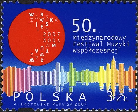 Symbolic Panorama of Warsaw and the Festival Logo