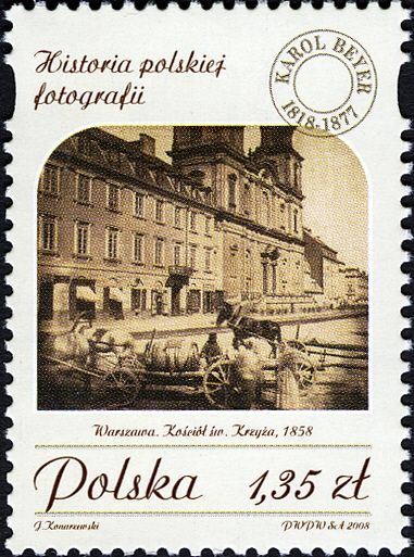 Church of the Holy Cross in Warsaw 1858