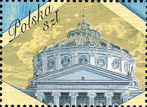Romanian Athenaeum against the Background of an Envelope