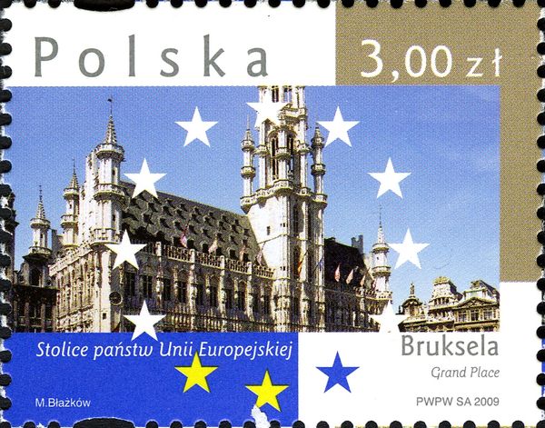 Grand Place with City Hall in Brussels
