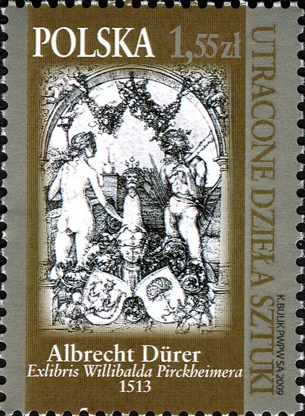 Exlibris Willibald Pirckheimer, by Durer