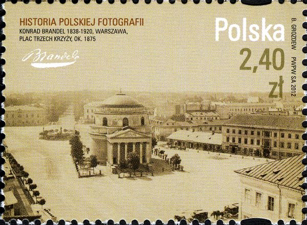 Warsaw, Place of Three Crosses 1875
