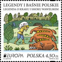 Europa (C.E.P.T.) 2022 - Stories and Myths : Wawel Dragon