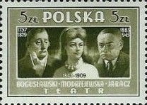 Wojciech Bogusławski, Helena Modrzejewska and Stefan Jaracz