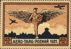 Icarus against the silhouette of Poznań