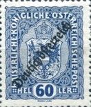 Austria Coat of Arms Stamp overprinted Rzp. Polska