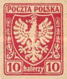 Polish Eagle on Heraldic Shield