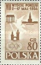 Emblem,Characteristic buildings of Warsaw, Berlin and Prague