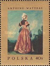 Polish woman, by Antoine Watteau