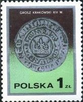 King Kazimierz Wielki's Cracow grosz, 14th century
