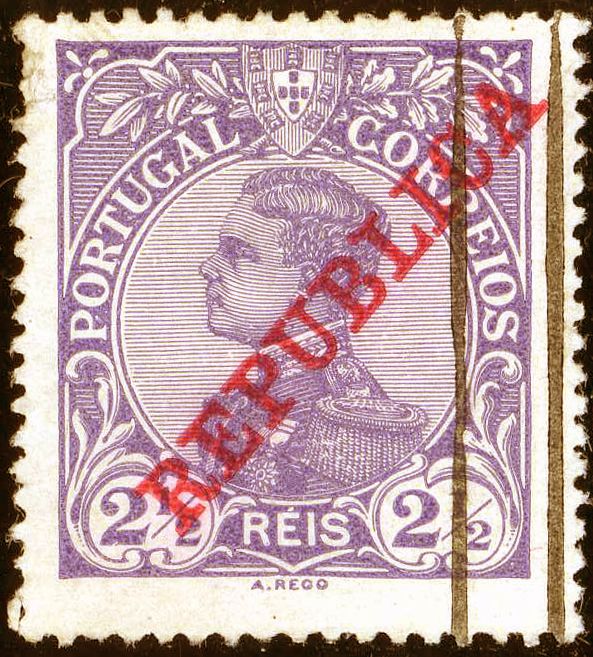 King Manuel II- Overprint REPUBLICA