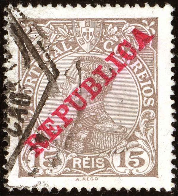 King Manuel II- Overprint REPUBLICA