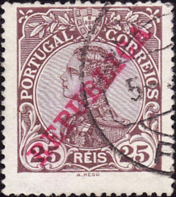 King Manuel II- Overprint REPUBLICA