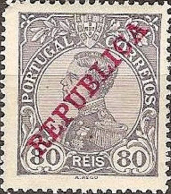 King Manuel II- Overprint REPUBLICA