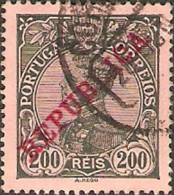 King Manuel II- Overprint REPUBLICA