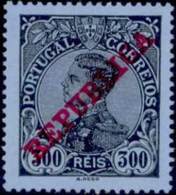 King Manuel II- Overprint REPUBLICA