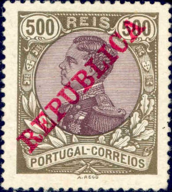 King Manuel II- Overprint REPUBLICA
