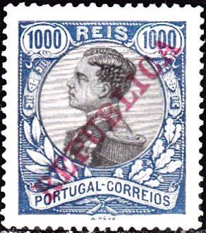 King Manuel II- Overprint REPUBLICA