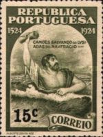 Camões saving «Os Lusíadas» from the shipwreck 